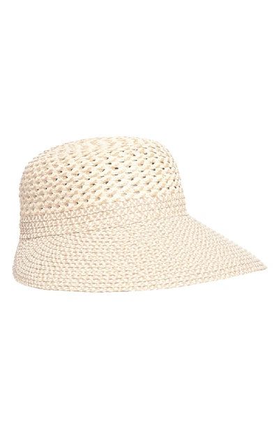 Eric Javits Trophy Gal Straw Sun Hat - White In White Mix