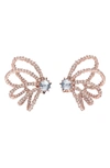 Alexis Bittar Crystal Orbiting Post Earrings In Crystal/ Gold