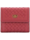 Bottega Veneta French Wallet - Red