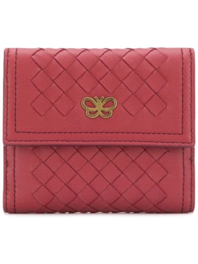 Bottega Veneta French Wallet - Red