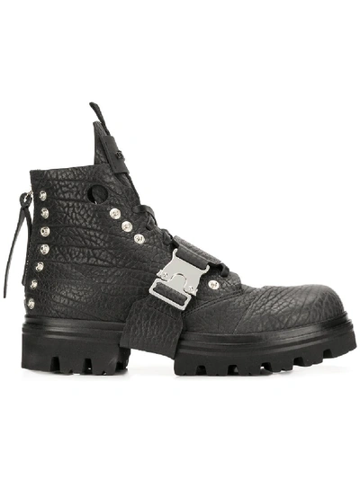Artselab Leather Chunky Boots - Black