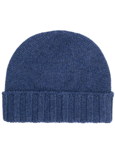 Drumohr Knitted Beanie In Blue