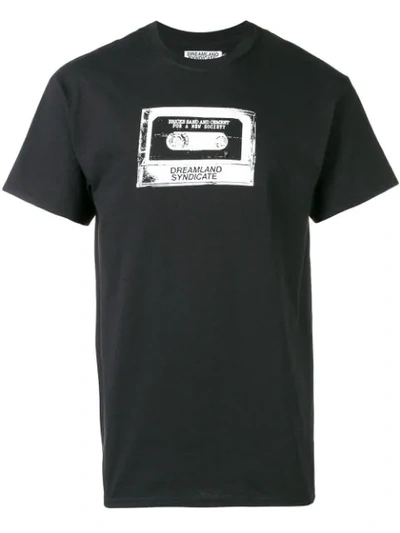 Dreamland Syndicate Tape Print T-shirt - Black