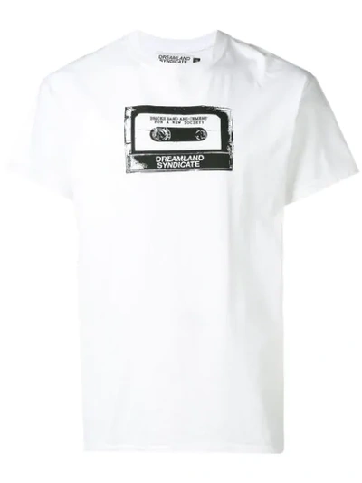Dreamland Syndicate Tape Print T-shirt - White
