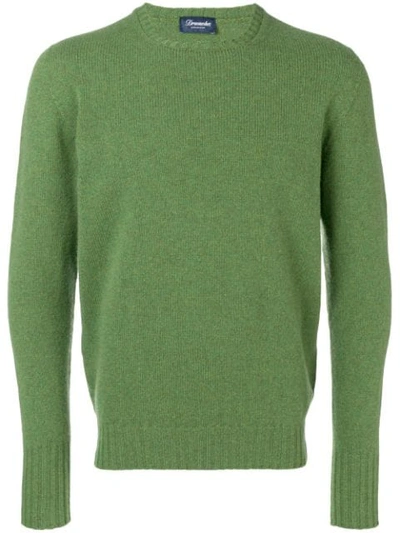 Drumohr Crewneck Sweater In Green