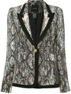 Smythe Snake Print Blazer In Multicolour