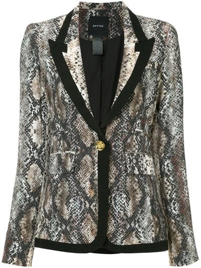 Smythe Snake Print Blazer In Multicolour