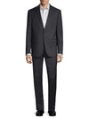 Calvin Klein Extra Slim Fit Two-piece Pinstripe Suit In Navy