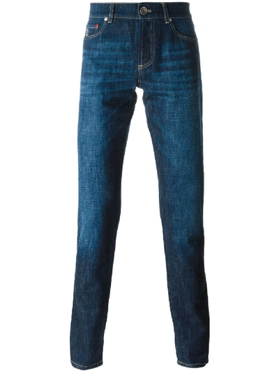 Brunello Cucinelli Straight Leg Jeans In Blue