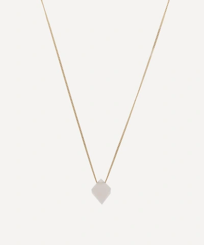 Atelier Vm Gold Cristal Moonstone Pendant Necklace