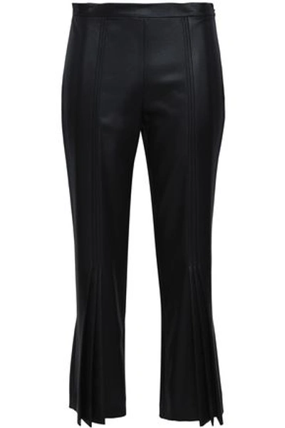 Marco De Vincenzo Woman Satin Bootcut Pants Black