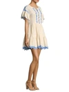 sachin and babi light blue dress Elegant White Midi Lace Dress main image 1