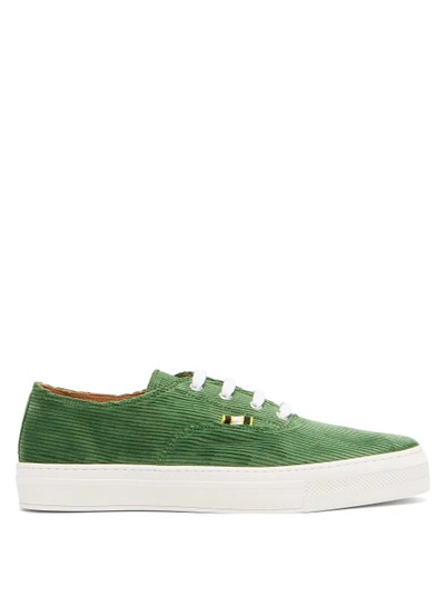 Aprix Low-top Corduroy Trainers In Green