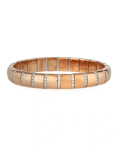 Roberto Demeglio Pura Gold 18k Rose Gold Diamond Bar Bracelet