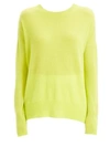 Theory Karenia Cashmere Crewneck Pullover Sweater In Citronella