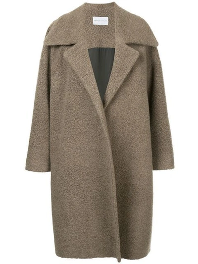 Strateas Carlucci Open Front Coat In Grey