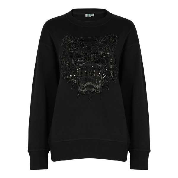 women's kenzo black tiger sweatshirt