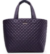 Mz Wallace Large Metro Tote In Boysenberry