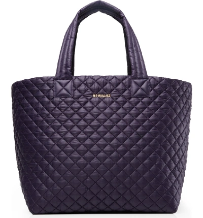 Mz Wallace Large Metro Tote In Boysenberry