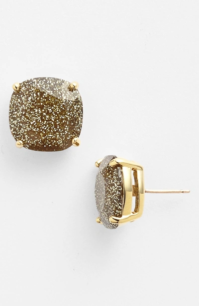 Kate Spade Mini Small Square Semiprecious Stone Stud Earrings In Cream