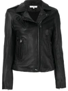 Iro 'han' Lambskin Leather Moto Jacket In Black