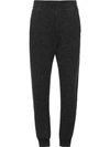 Prada Wool And Cashmere Jogging Pants In Grey