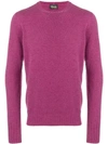 Drumohr Long-sleeve Fitted Sweater - Pink