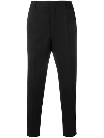 Mcq By Alexander Mcqueen Cropped Tailored Trousers In Black