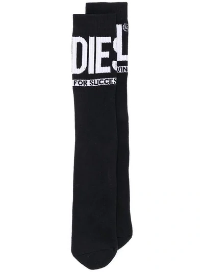 Diesel Socken Mit Logo In 900 Black