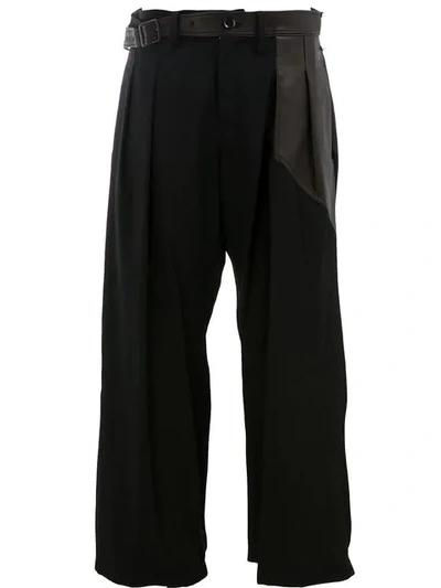 Yohji Yamamoto Cropped Trousers - Black