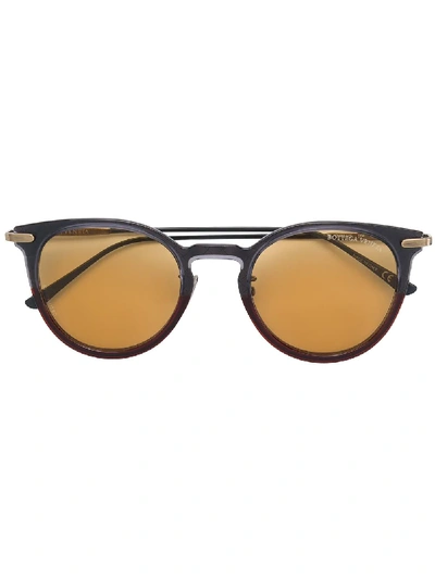Bottega Veneta Eyewear Round Sunglasses - Grey In Gold