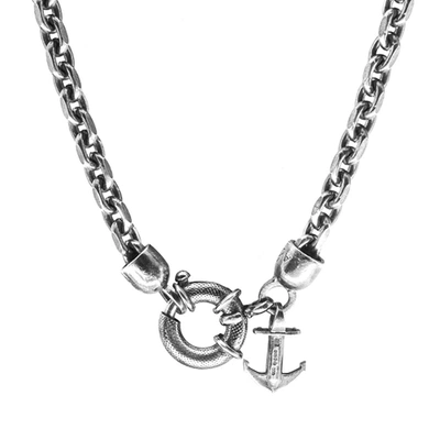 Anchor & Crew Salcombe Voyage Silver Necklace Pendant