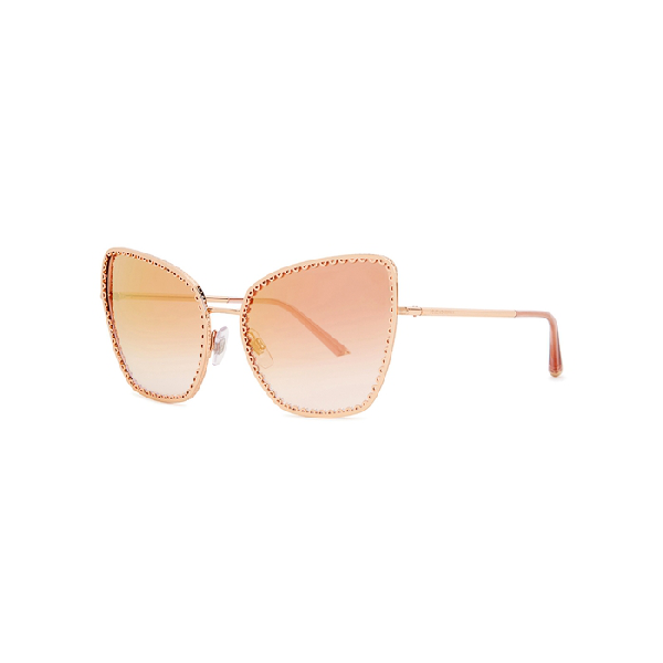 dolce and gabbana rose cat eye sunglasses