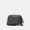 Coach Camera Bag In Signature Canvas In Charcoal Midnight Navy