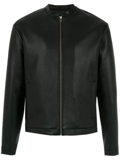 Egrey Leather Jacket In Black