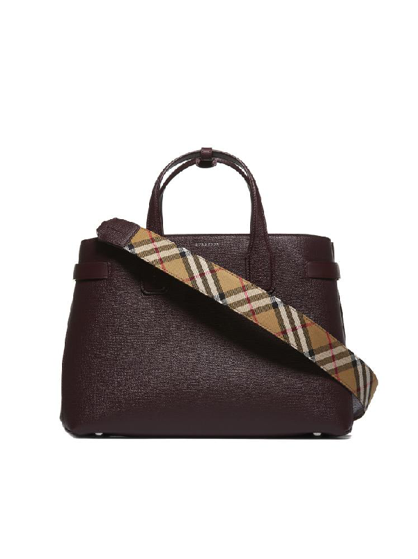 Burberry Medium Banner Bag In Brown Modesens