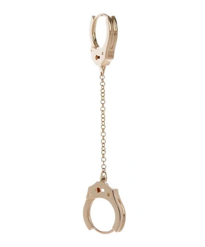 Maria Tash Double Handcuff And Medium Chain Earring In Gold