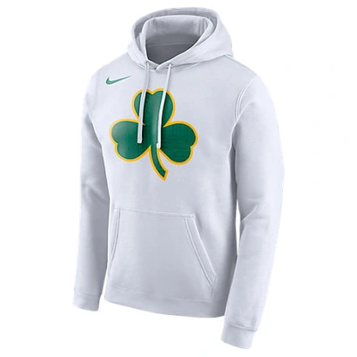 Nike Men's Boston Celtics Nba City Edition Logo Essential Hoodie