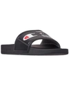 Champion Men's Ipo Jock Slide Sandals From Finish Line In Triple Black