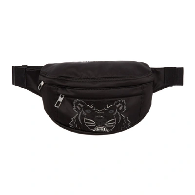 Kenzo Black Limited Edition Holiday Tiger Bum Bag In 99 Black