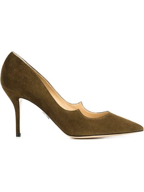 scalloped pumps