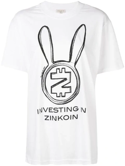 Natasha Zinko Oversized Zincoin T-shirt In White