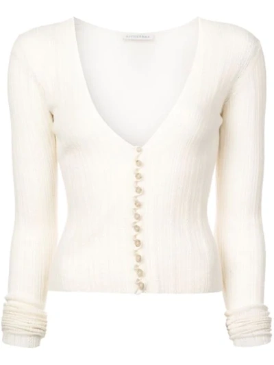 Altuzarra 'piazza' Knit Cardigan In White