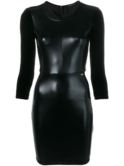 Armani Exchange Fitted Mini Dress - Black