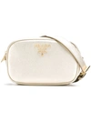 Prada Saffiano Belt Bag In Gold