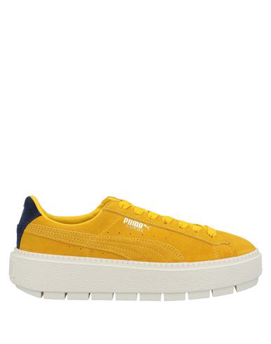 puma platform yellow