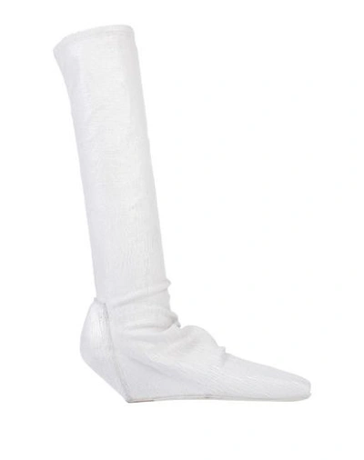 Rick Owens Boots In Ivory