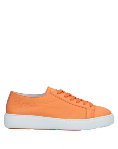 Santoni Sneakers In Orange