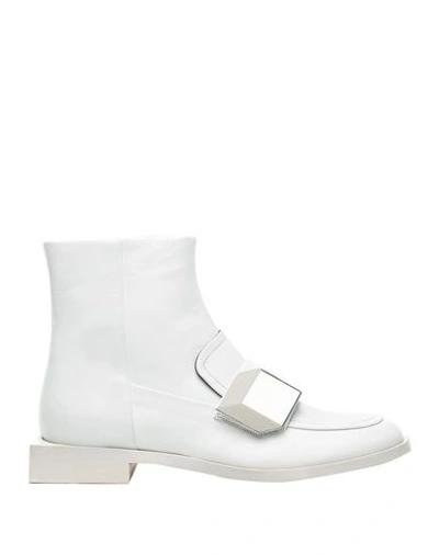 Pierre Hardy Ankle Boot In White