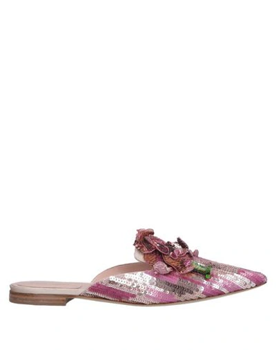 Alberta Ferretti Mules In Pink